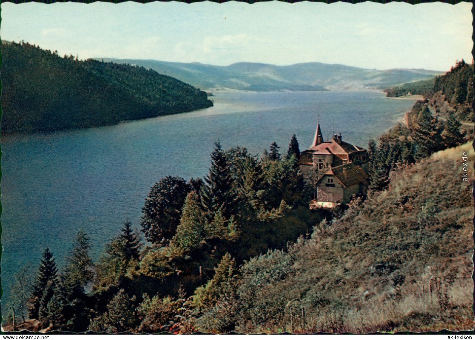 Ansichtskarte Schluchsee Schluchsee Mit Baude Im Vordergrund 1969 - Schluchsee