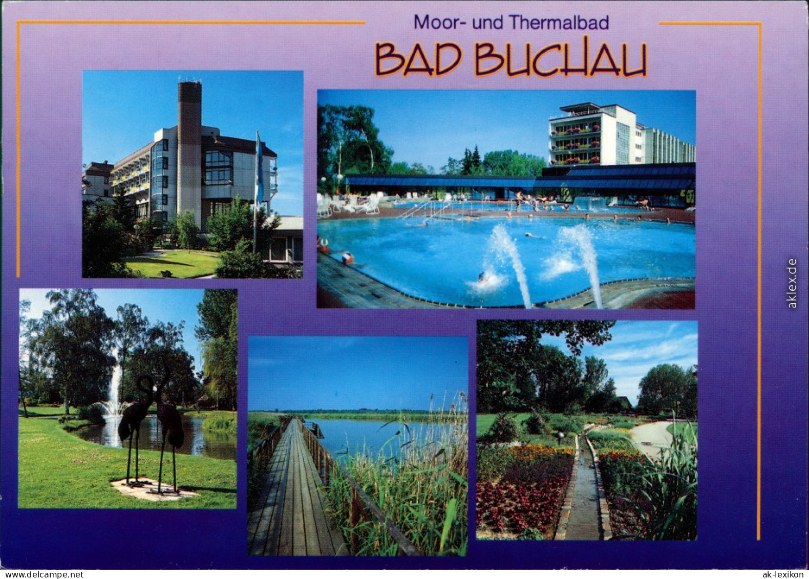 Bad Buchau Hotel, Schwimmbad, Parkanlage, Bootssteg Am Ufer, Gartenanlage 1994 - Bad Buchau