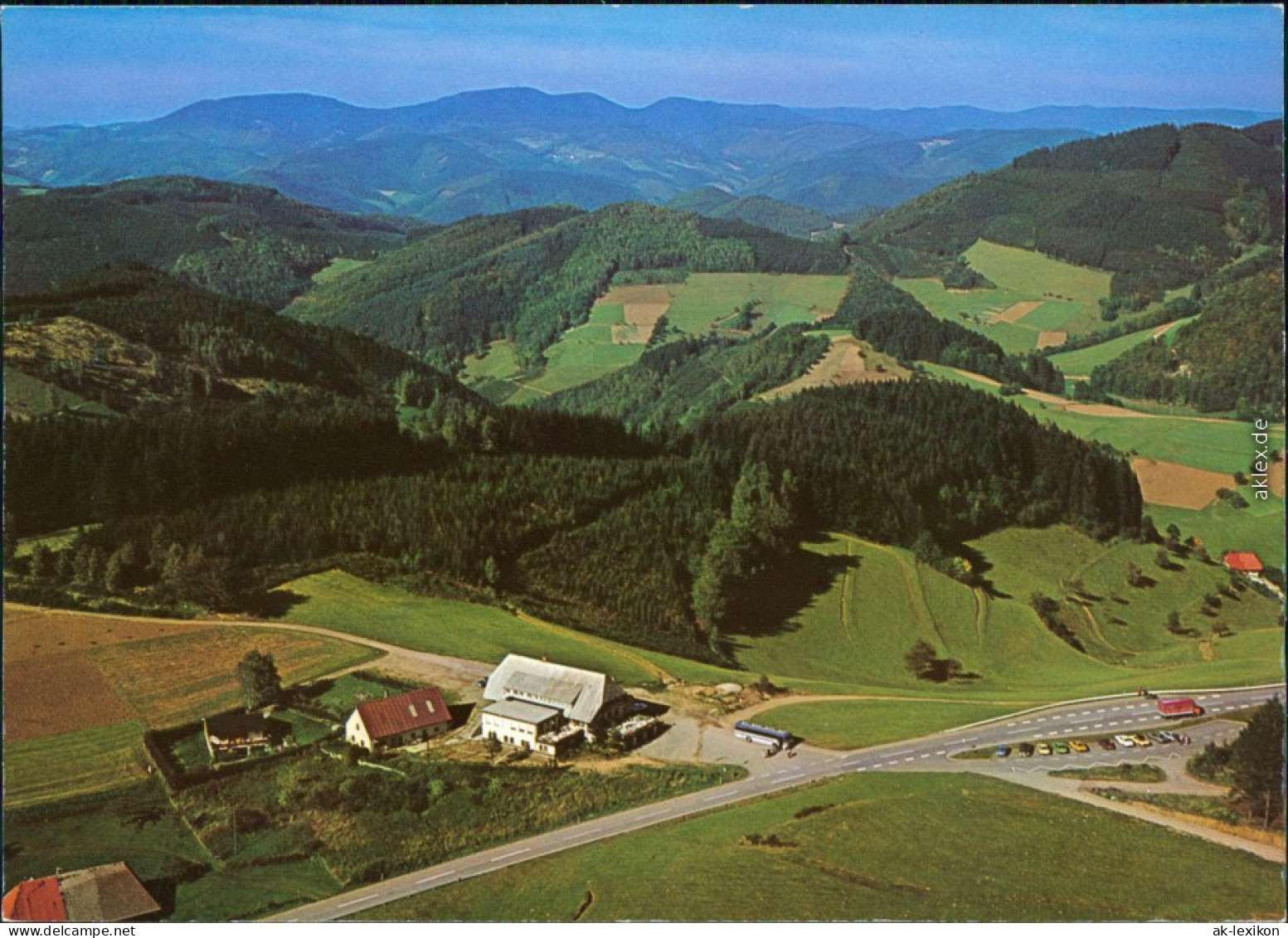 Elzach Luftbild Und Höhengasthaus Und Pension Landwassereck 1978 - Elzach