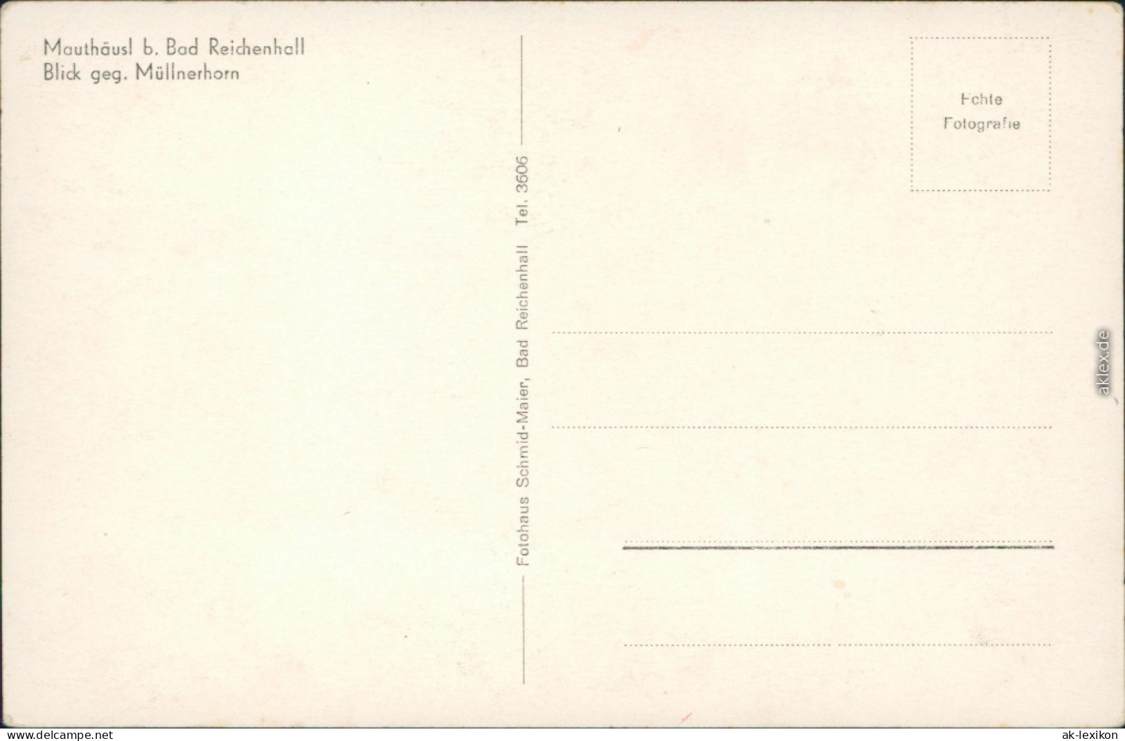 Ansichtskarte Bad Reichenhall Restauarnt Mauthäusl 1934  - Bad Reichenhall