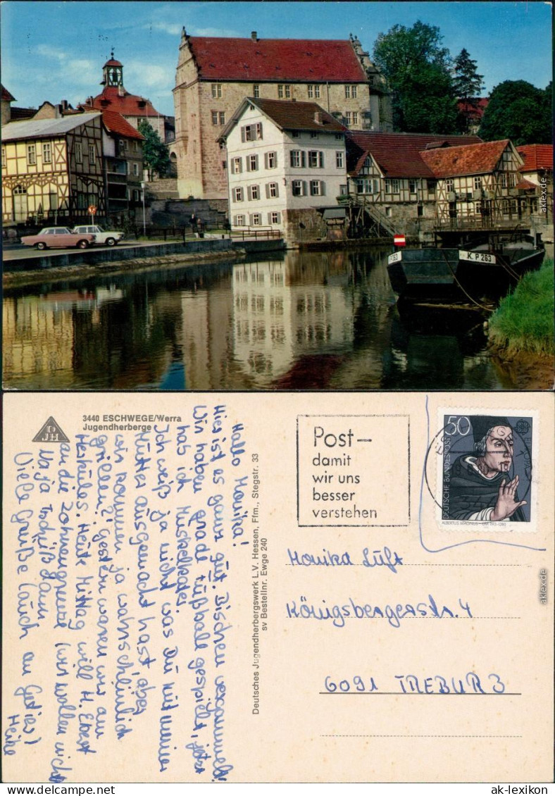Ansichtskarte Eschwege Jugendherberge Am Kanal 1980 - Eschwege