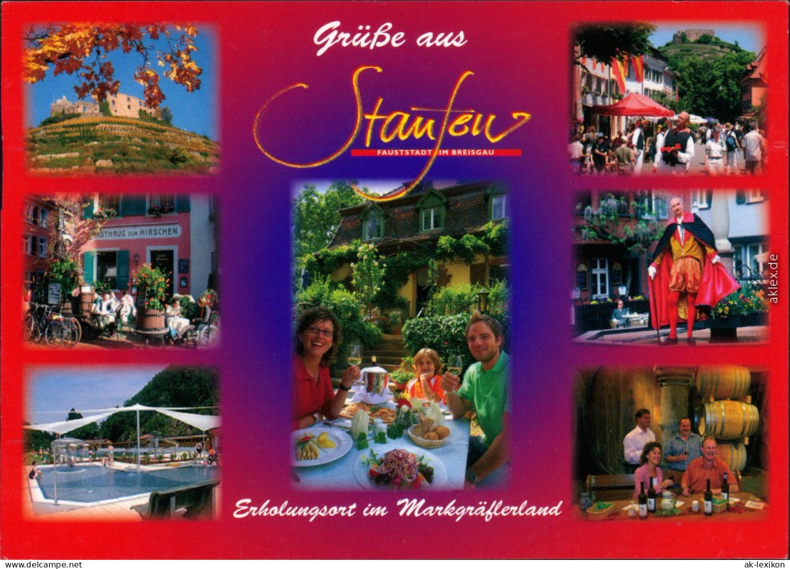 Ansichtskarte Staufen Im Breisgau Weinberg, Gaststätten, Pool, Weinhaus 2009 - Staufen