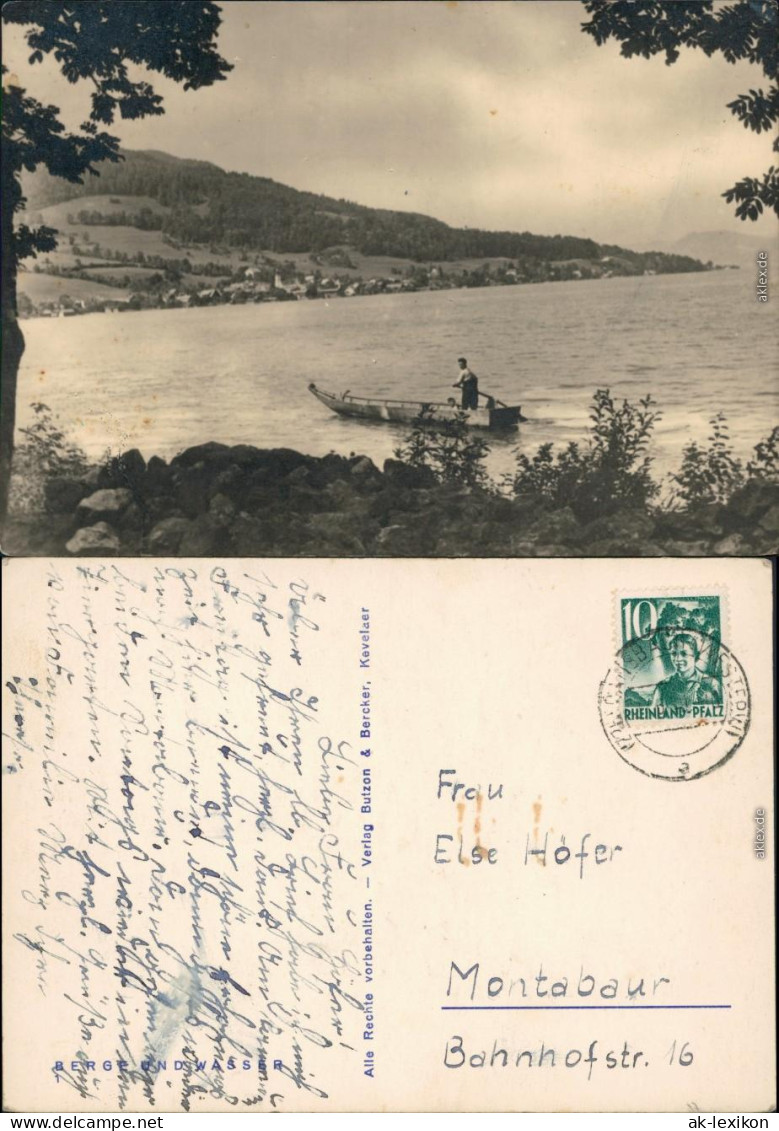 Ansichtskarte Kevelaer Berge Und Seen, Mann Im Boot 1946 - Kevelaer