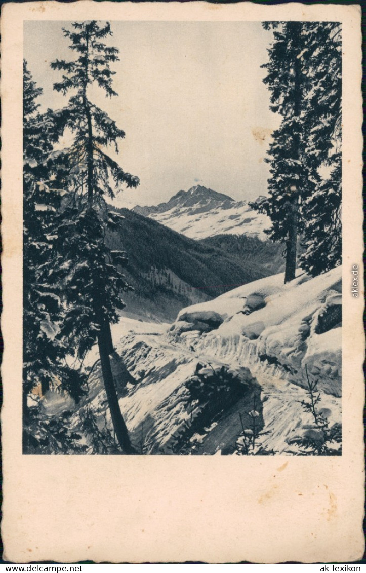 Ansichtskarte  Winter-Ansichtskarte: Berge, Bäume, Schnee 1942 - Non Classés