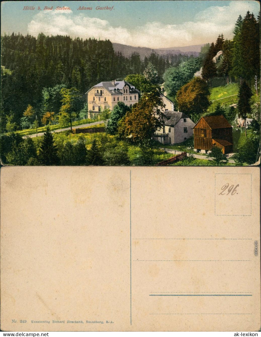 Ansichtskarte Bad Steben Adams Gasthof 1910 - Bad Steben