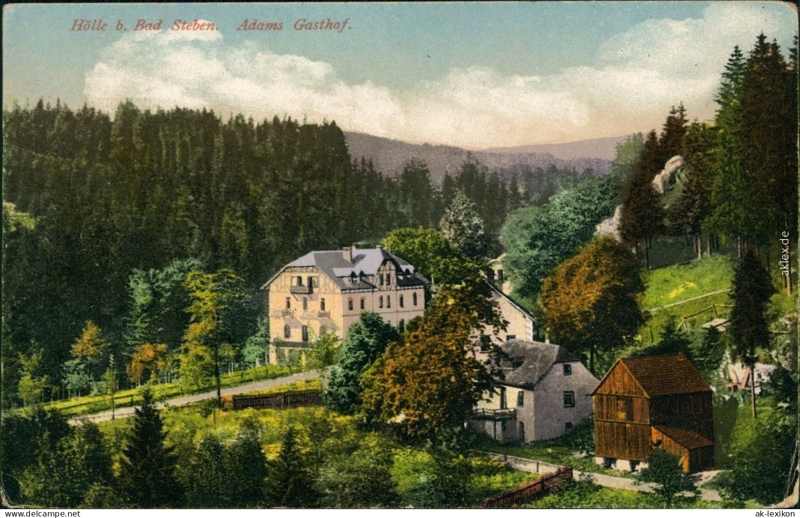 Ansichtskarte Bad Steben Adams Gasthof 1910 - Bad Steben