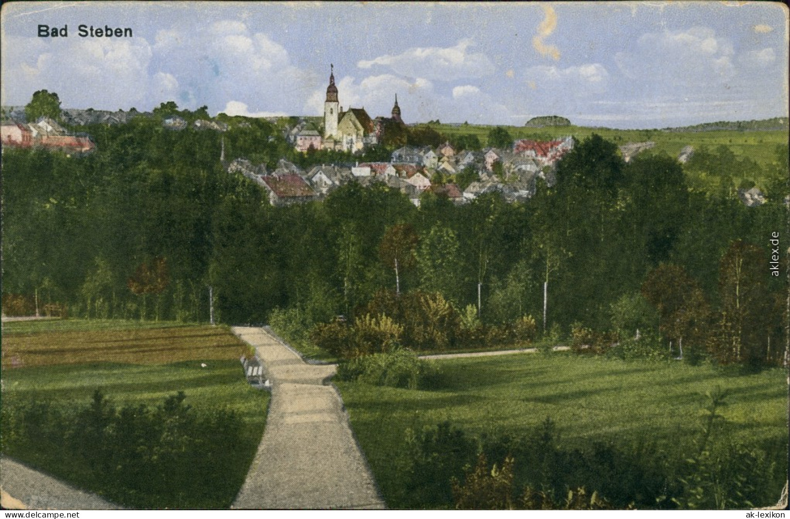 Ansichtskarte Bad Steben Panorama-Ansicht 1910 - Bad Steben
