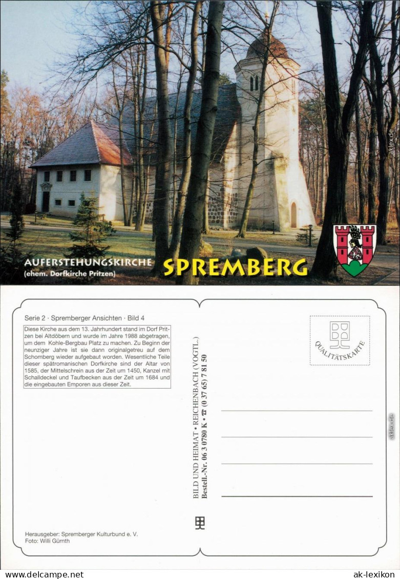 Ansichtskarte Spremberg Grodk Auferstehungskirche 1995 - Spremberg