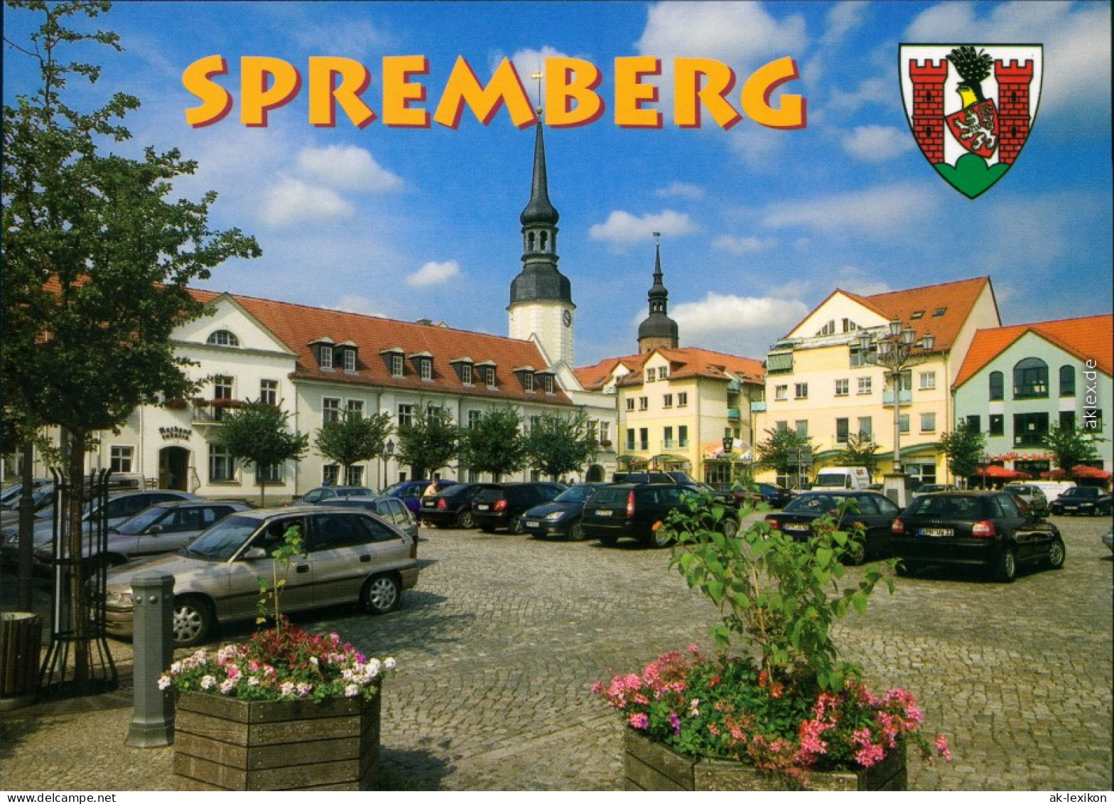 Ansichtskarte Spremberg Grodk Markt Mit Rathaus Und Parkenden Pkw's 1995 - Spremberg
