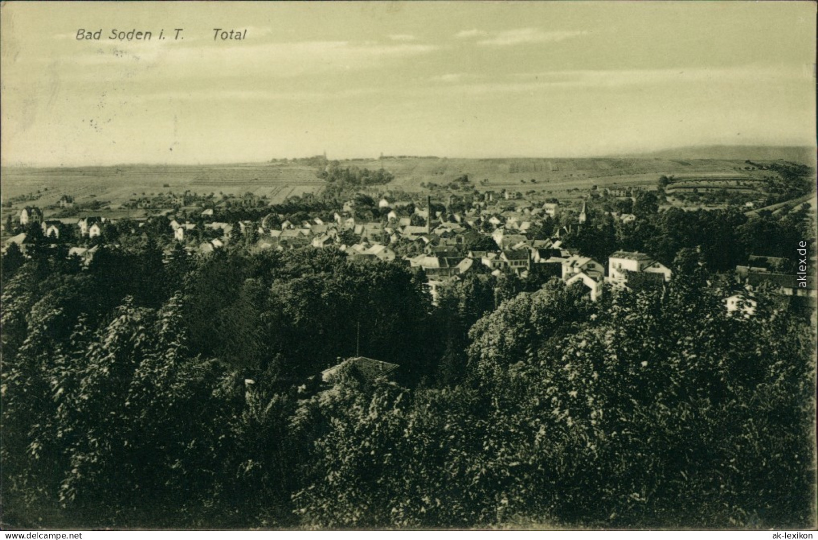 Ansichtskarte Bad Soden (Taunus) Panorama-Ansicht Mit Weitblick 1911 - Bad Soden