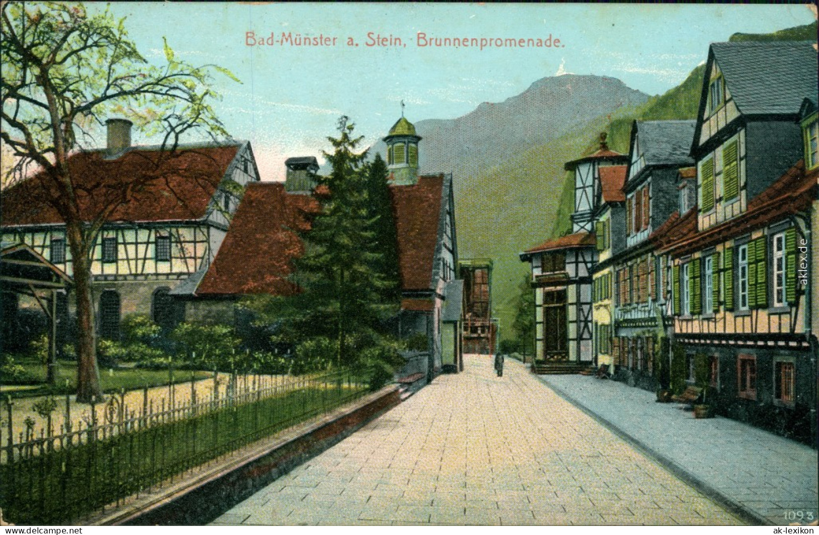 Ansichtskarte Bad Münster Am Stein-Ebernburg Brunnenpromenade 1911 - Bad Muenster A. Stein - Ebernburg