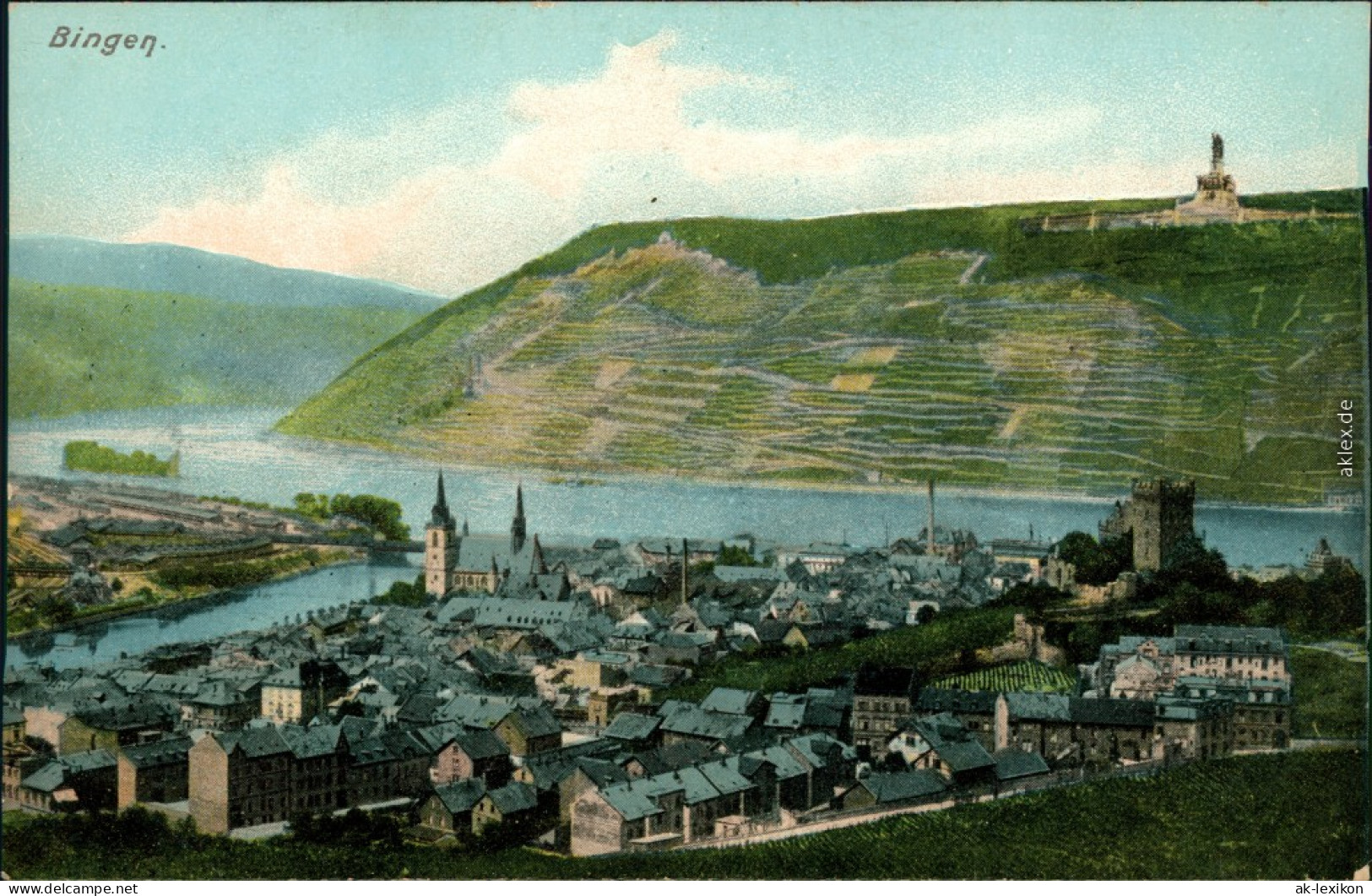 Ansichtskarte Bingen Am Rhein Panorama-Ansicht - Partie An Der Stadt 1910 - Bingen