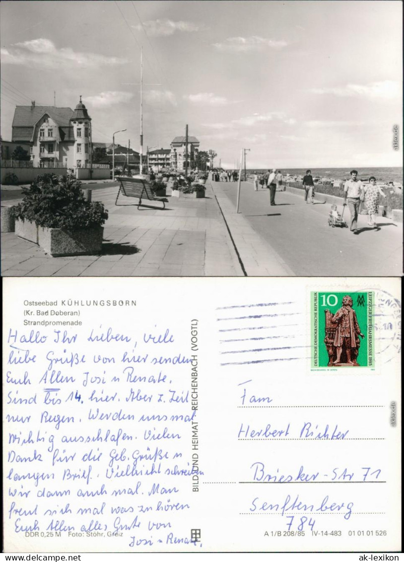 Ansichtskarte Kühlungsborn Strandpromenade 1985 - Kuehlungsborn