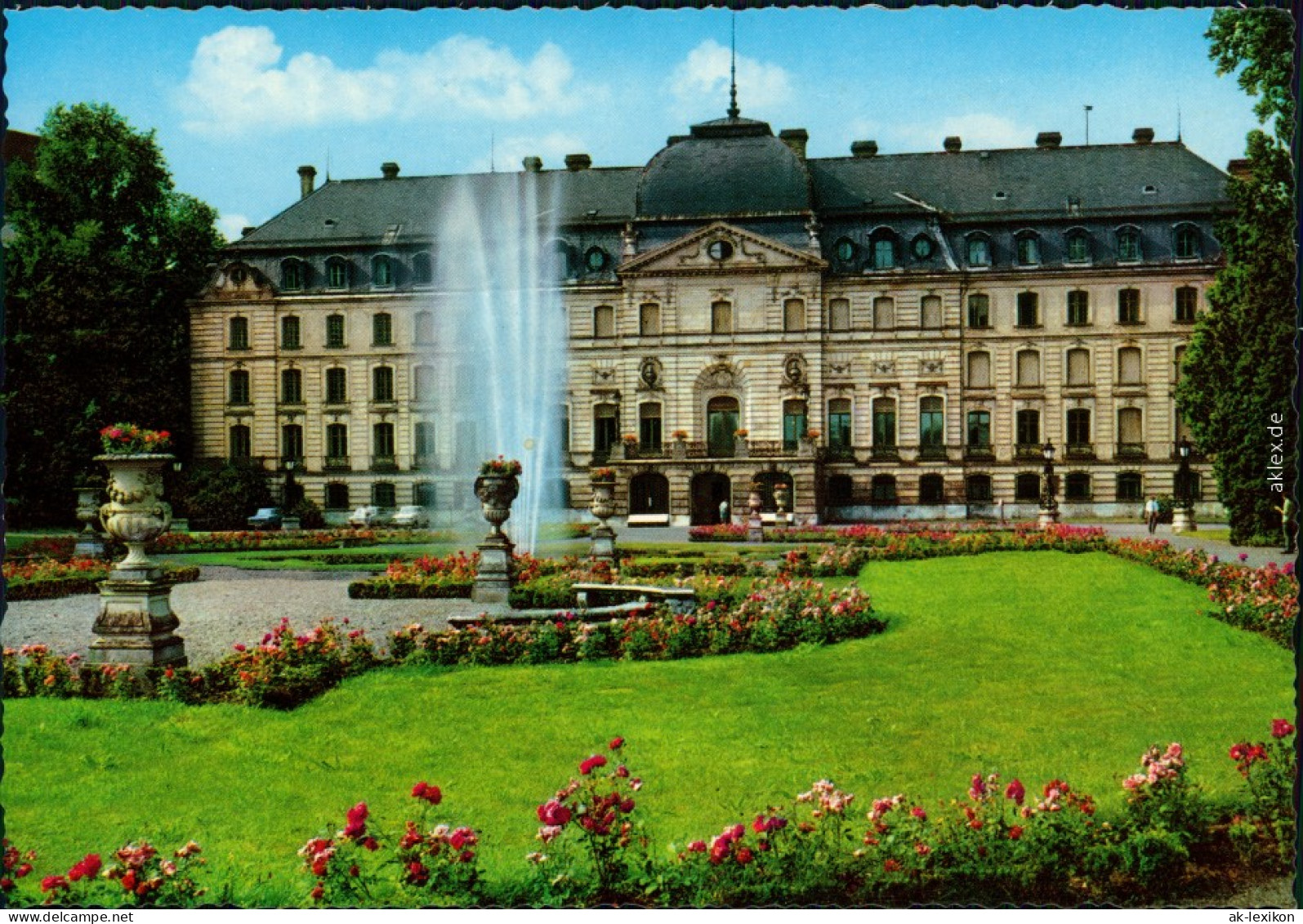 Ansichtskarte Donaueschingen Schloss Mit Springbrunnen 1978 - Donaueschingen