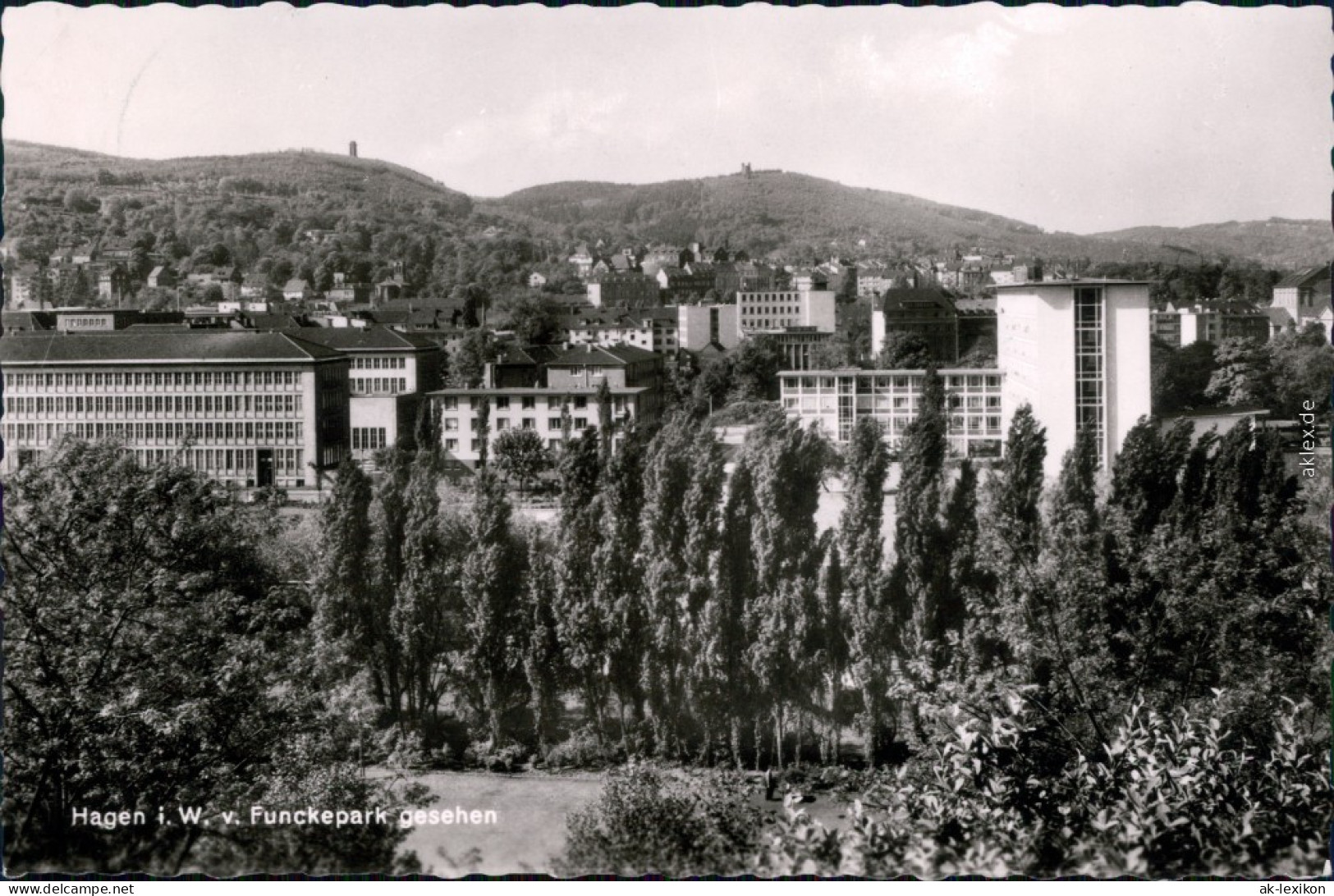 Ansichtskarte Hagen (Westfalen) Panorama-Ansicht 1963 - Hagen