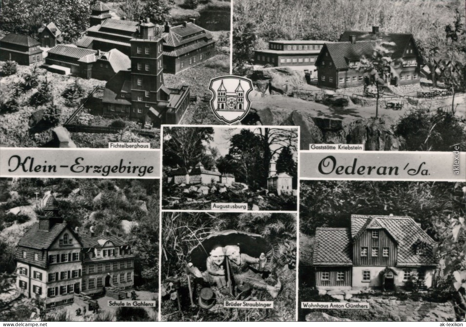 Oederan Miniaturpark Klein-Erzgebirge - Fichtelberghaus, Augustusburg  1974 - Oederan