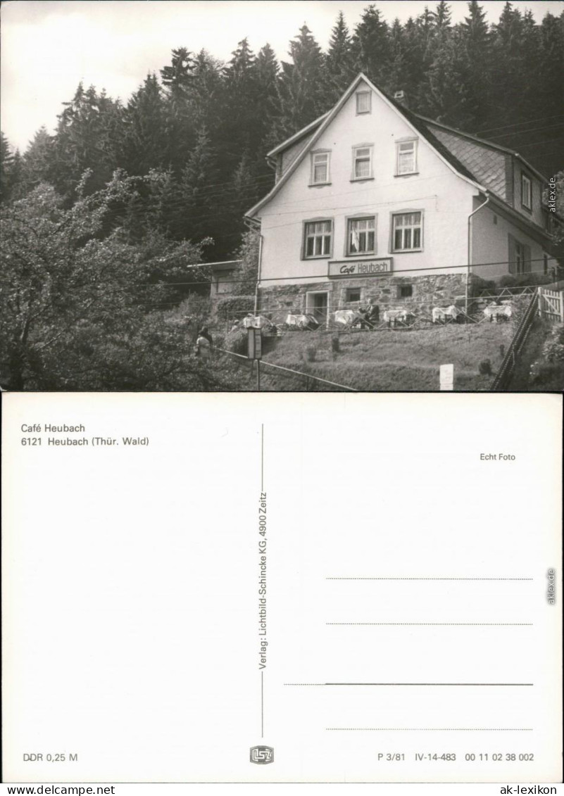Heubach (Thür. Wald)-Masserberg Café Heubach - Außenansicht 1981 - Masserberg