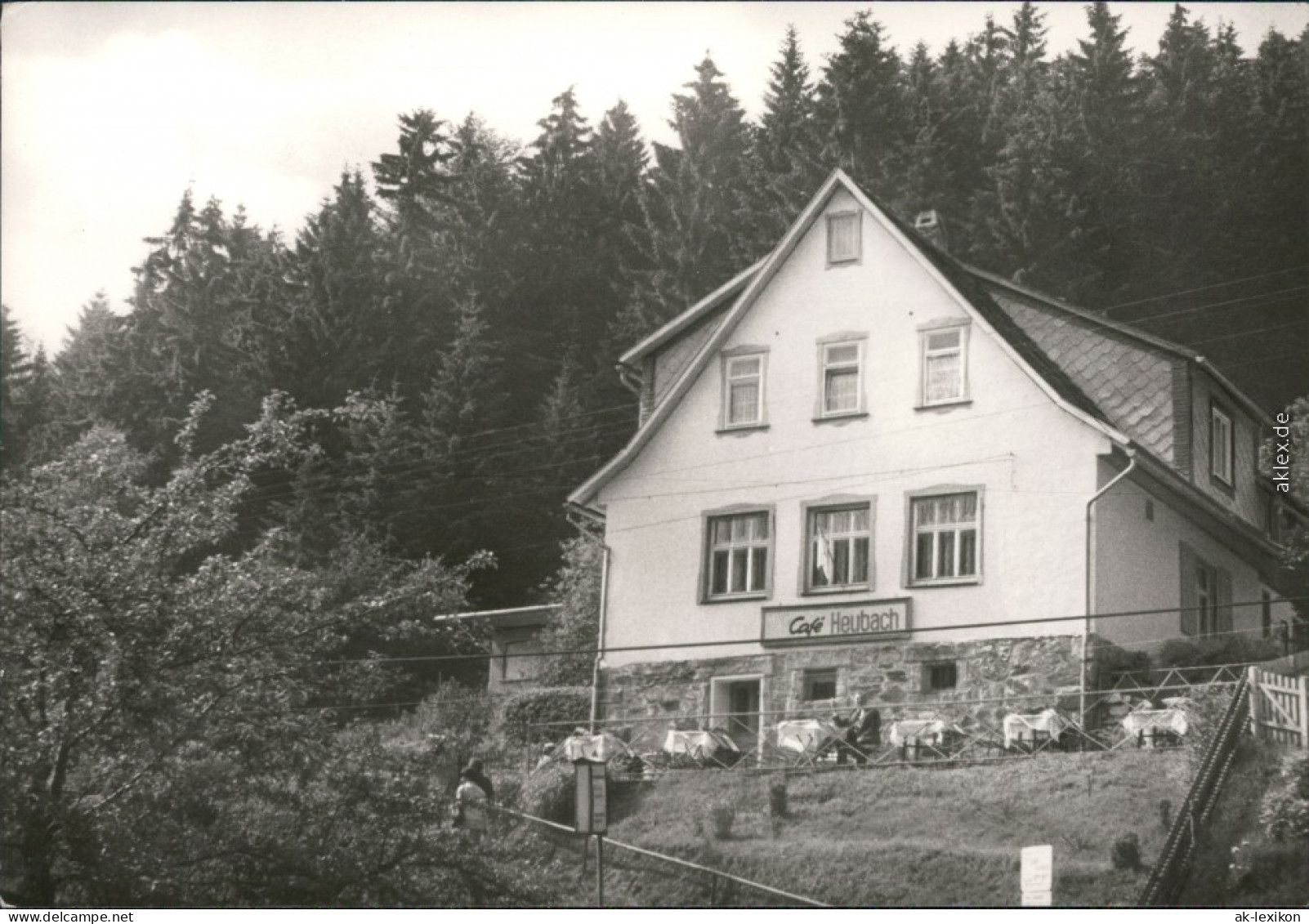 Heubach (Thür. Wald)-Masserberg Café Heubach - Außenansicht 1981 - Masserberg