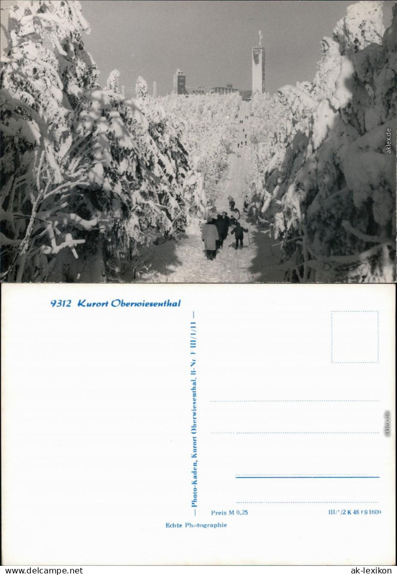 Ansichtskarte Oberwiesenthal Winterlandschaft 1960 - Oberwiesenthal