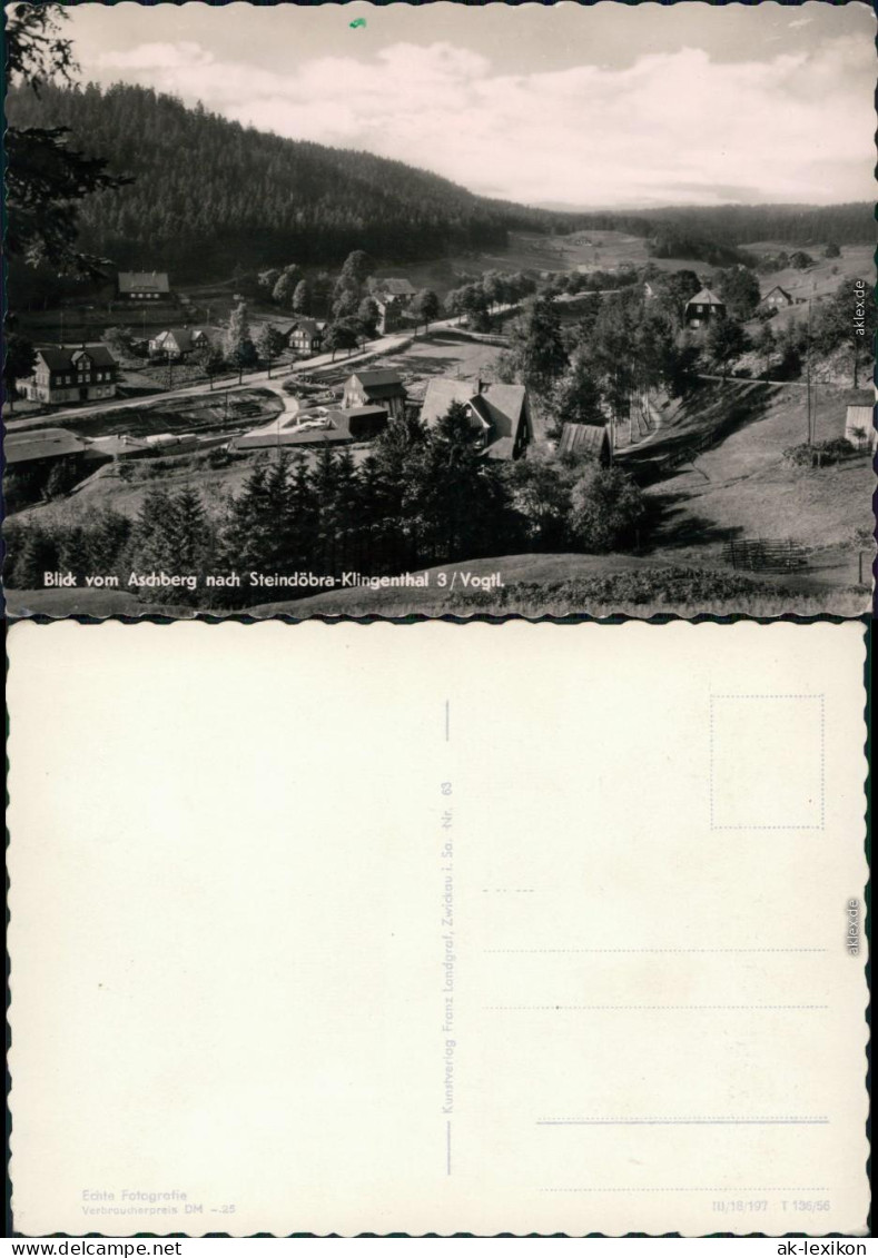 Ansichtskarte Steindöbra-Klingenthal Panorama-Ansicht 1956 - Klingenthal