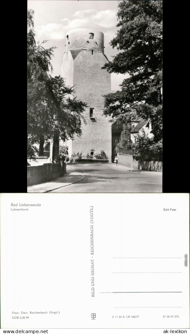 Ansichtskarte Bad Liebenwerda Lubwartturm 1977 - Bad Liebenwerda