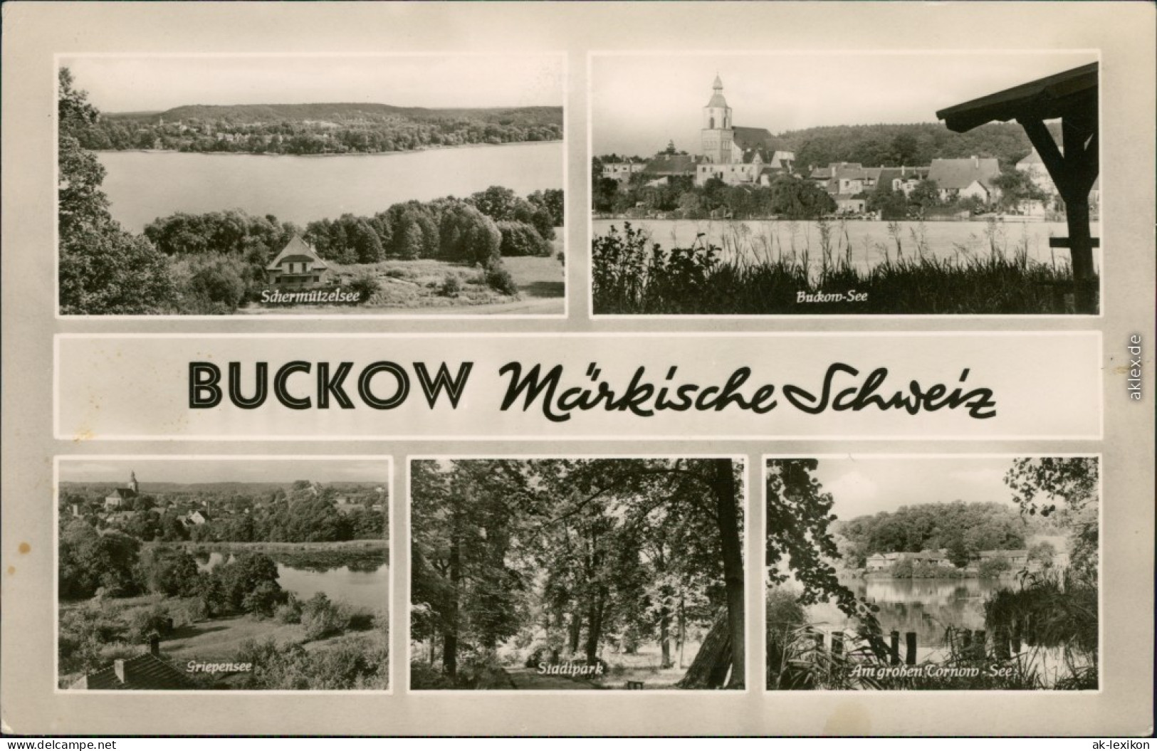 Buckow (Märkische Schweiz) Schermützelsee, Buckow-See,   Tornow-See 1960 - Buckow