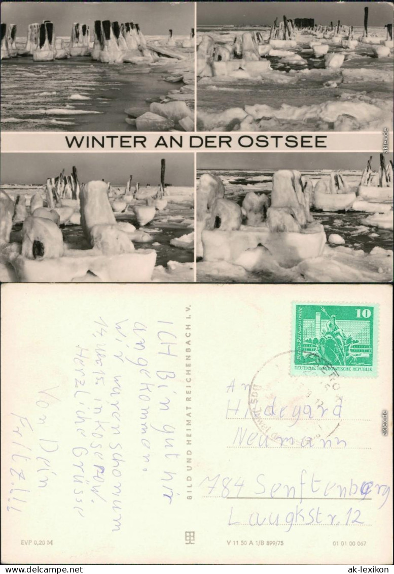 Winter An Der Ostsee Foto Ansichtskarte G1975 - Schwerin