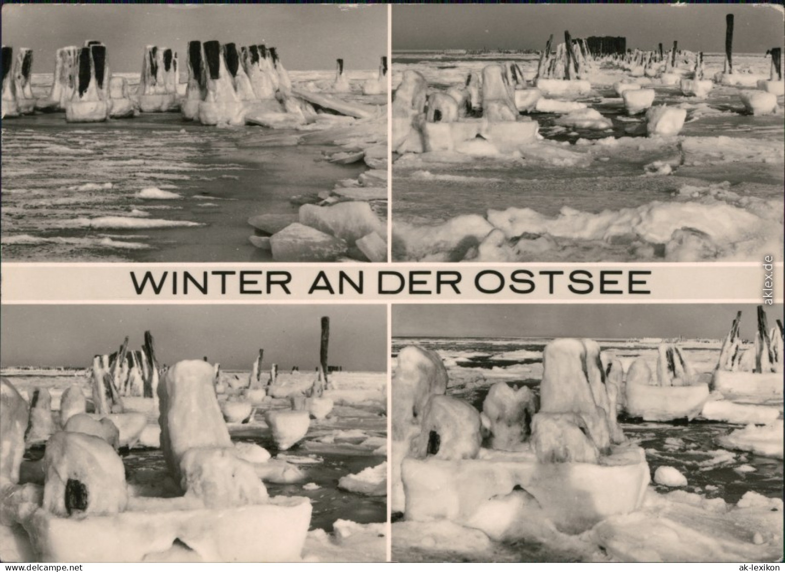 Winter An Der Ostsee Foto Ansichtskarte G1975 - Schwerin