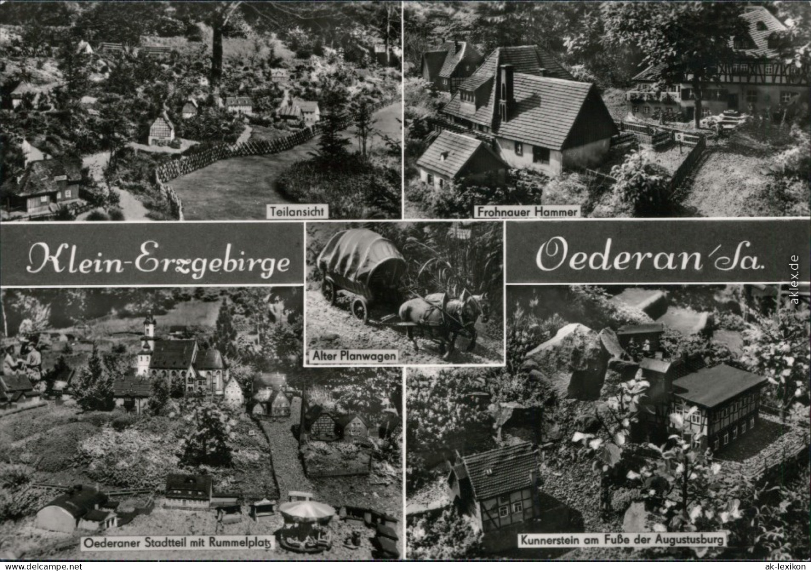 Ansichtskarte Oederan Miniaturpark Klein-Erzgebirge 1973 - Oederan