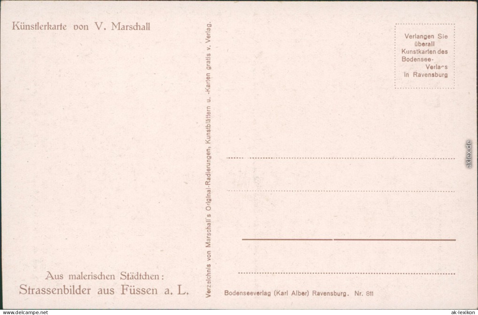 Ansichtskarte Füssen Künstlerkarte: Straßenbilder 1920 - Fuessen