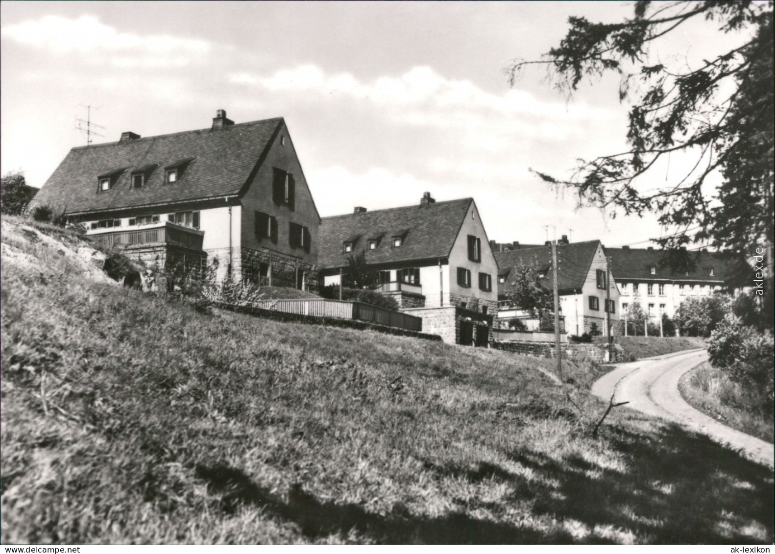 Ansichtskarte Erlabrunn-Breitenbrunn (Erzgebirge) Häuser, Straße 1981 - Breitenbrunn