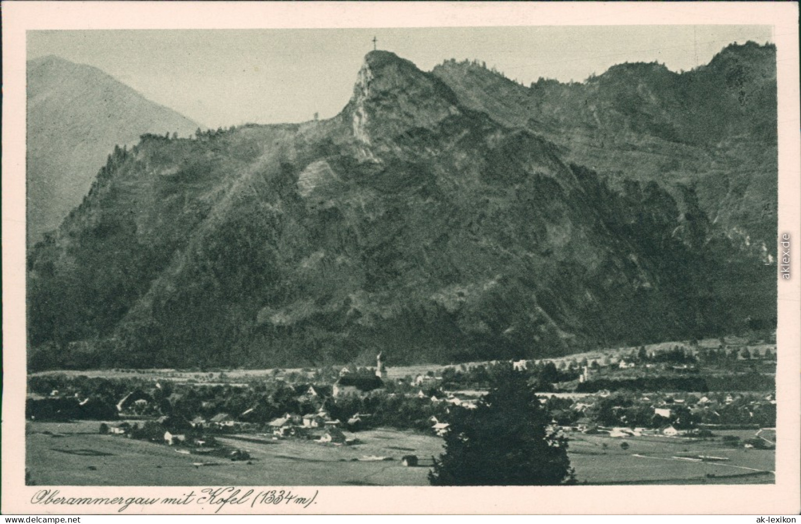 Ansichtskarte Oberammergau Panorama-Ansicht Mit Kofel (1334 M) 1931 - Oberammergau