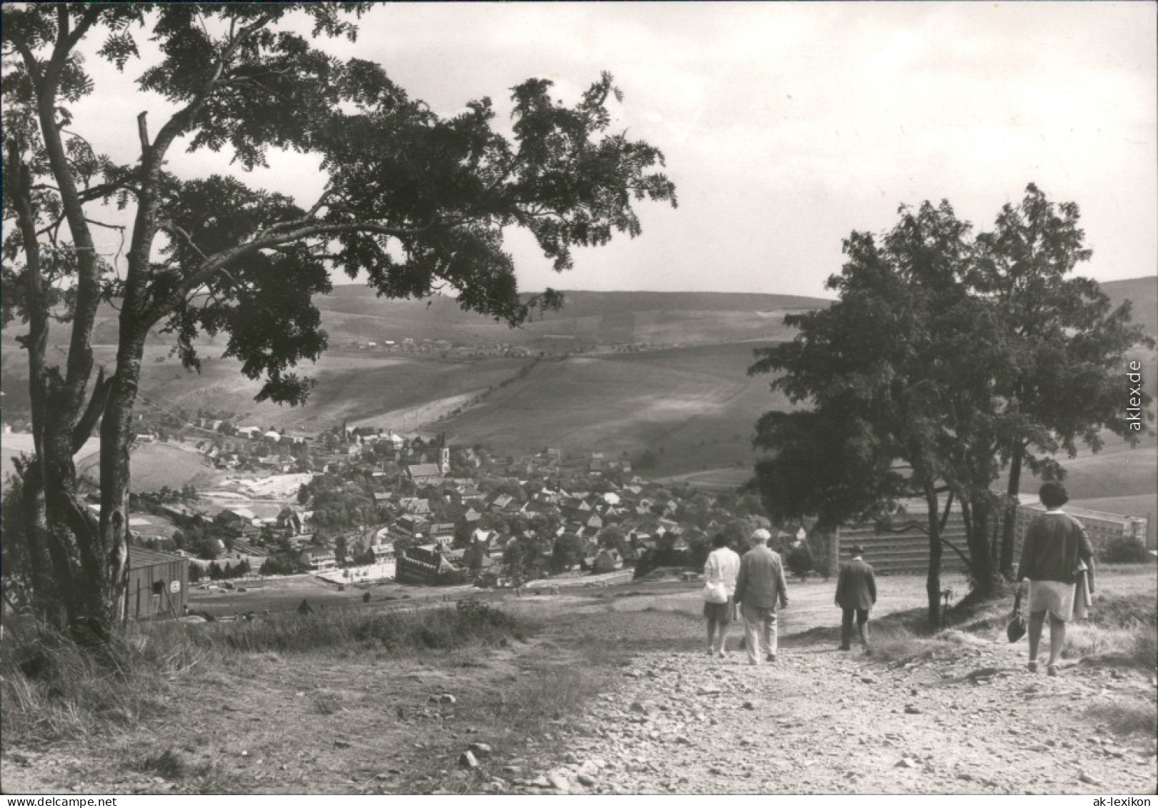 Ansichtskarte Oberwiesenthal Panorama-Ansicht Vom Berg Aus Gesehen 1985 - Oberwiesenthal