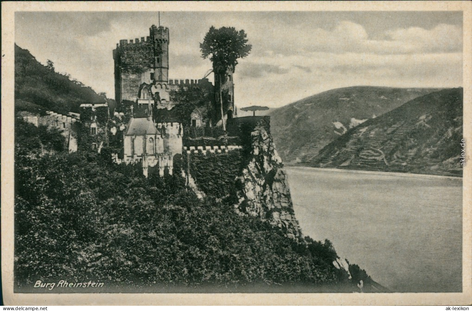 Ansichtskarte Bingen Am Rhein Burg / Schloss Rheinstein 1932  - Bingen