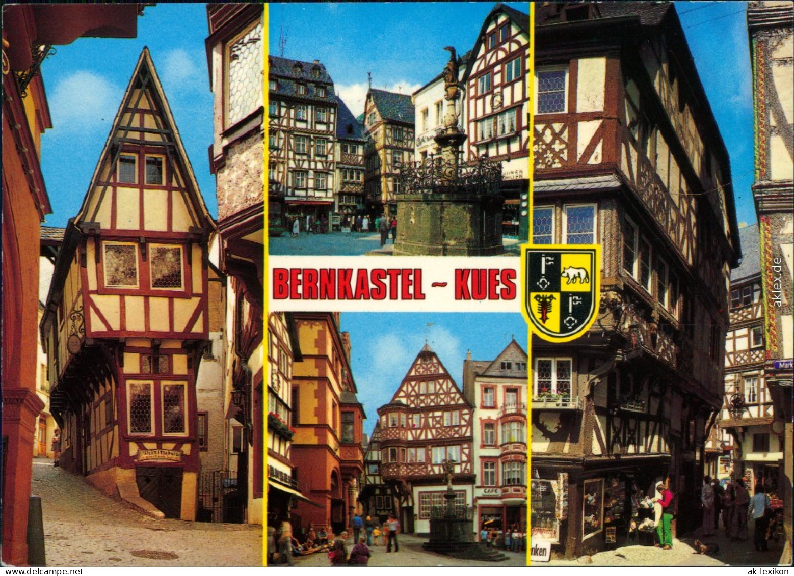 Bernkastel-Kues Rund Um Den Marktplatz - Brunnen, Fachwerkhäuser 1988 - Bernkastel-Kues