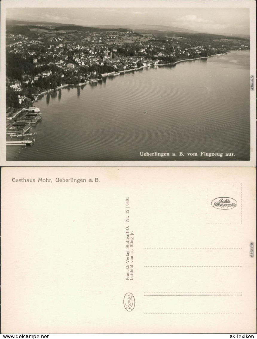 Ansichtskarte Überlingen Luftbild, Stadt Und Hafen 1932  - Überlingen