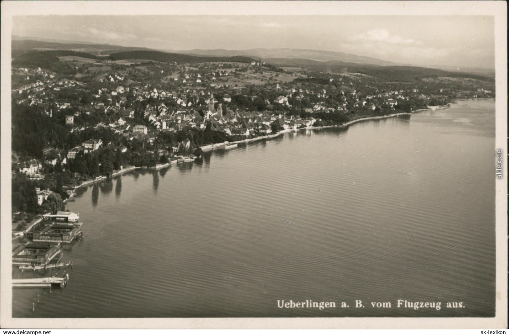 Ansichtskarte Überlingen Luftbild, Stadt Und Hafen 1932  - Überlingen