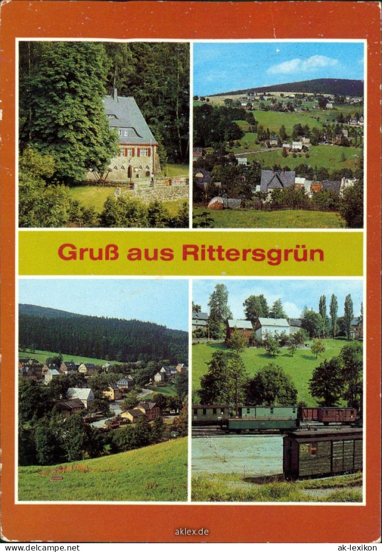 Rittersgrün-Breitenbrunn (Erzgebirge)   Sächsisches Schmalspurmuseum G1984 - Breitenbrunn