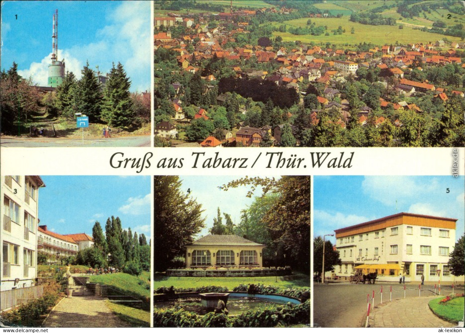 Tabarz/Thüringer Wald Gr. Inselberg   Theo Neubauer Park, HOG Tabarzer Hof 1981 - Tabarz