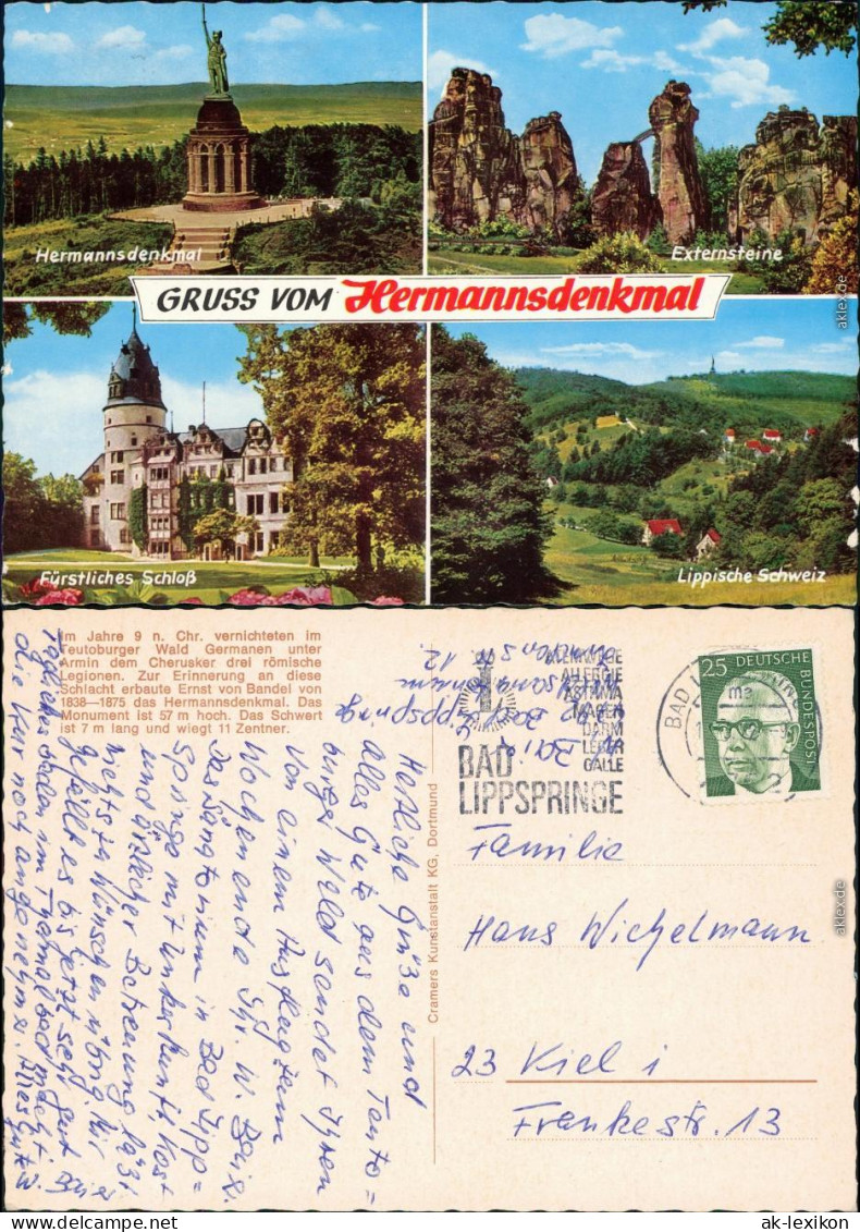 Holzhausen-Externsteine-Horn-Bad Meinberg Hermannsdenkmal 1972 - Detmold