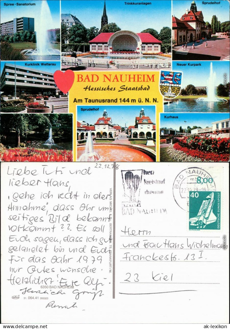 Bad Nauheim Spree-Sanatorium, Kurklinik, Kurpark, Kurhaus, Sprudelhof  1978 - Bad Nauheim