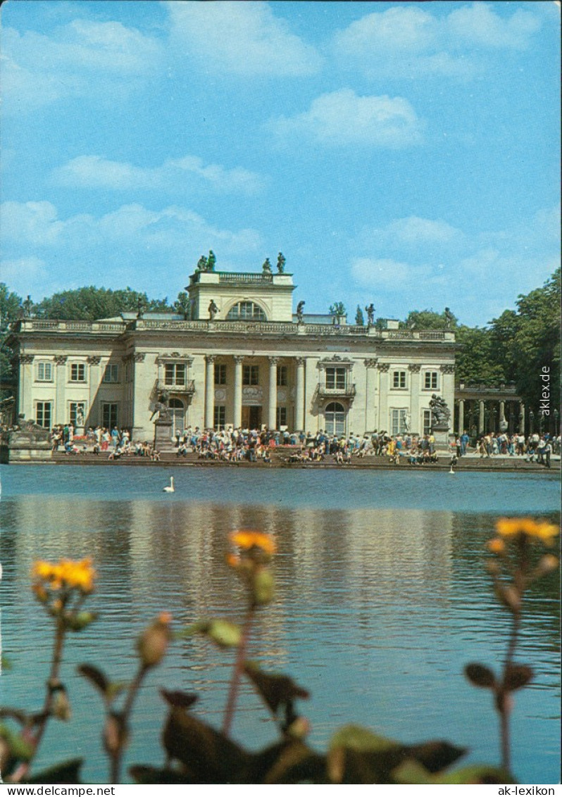 Ansichtskarte Warschau Warszawa Palast Lazienkach 1979 - Polen