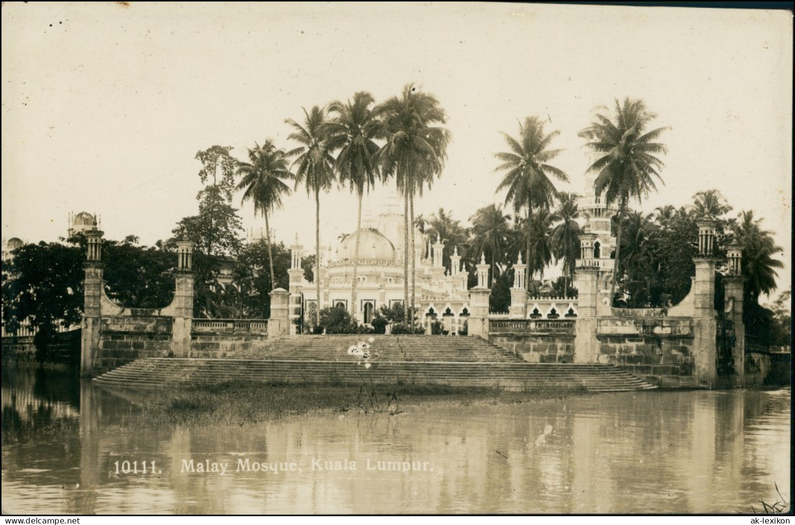 Postcard Kuala Lumpur كوالا لومڤور Malay Moschee 1924 - Malasia