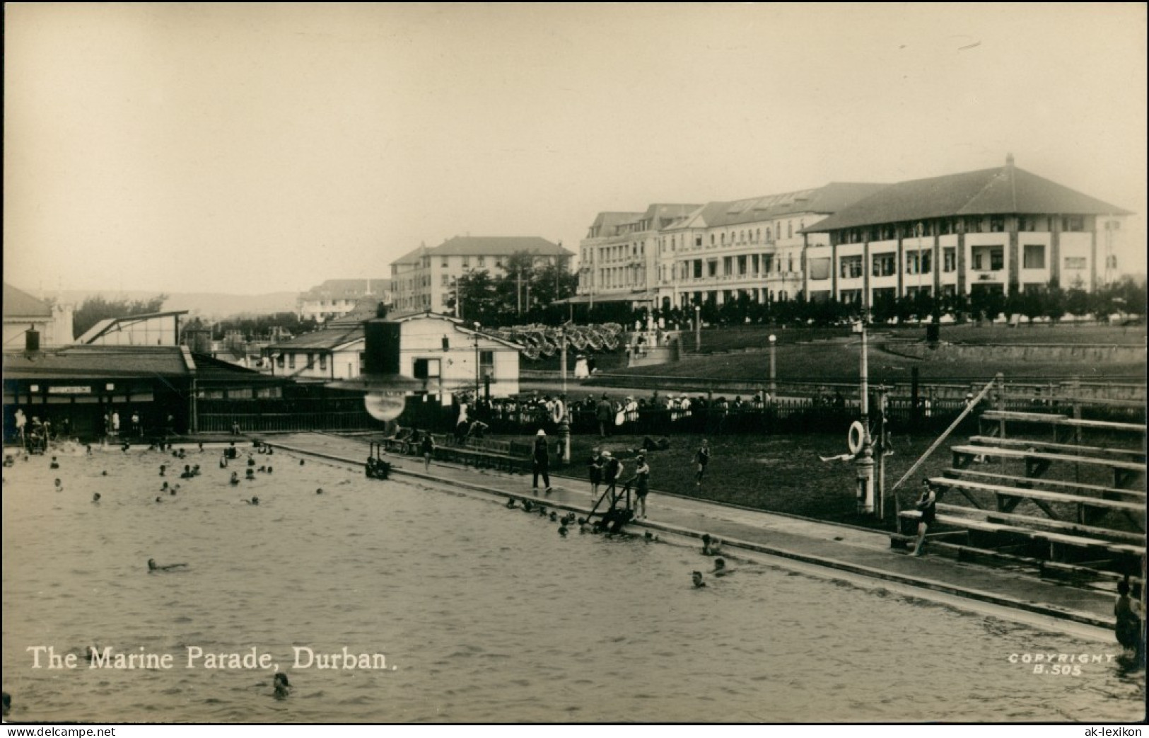 Postcard Durban The Marine Parade 1925 - Afrique Du Sud