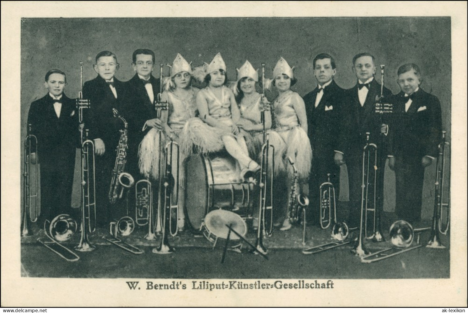 Ansichtskarte  W. Berndts Liliput Künstler Gesellschaft 1922 - Altri & Non Classificati