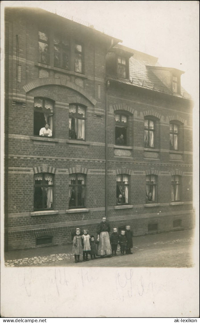 Meißen Straßenpartie, Familie - Mehrfamilienhaus 1912 Privatfoto - Meissen