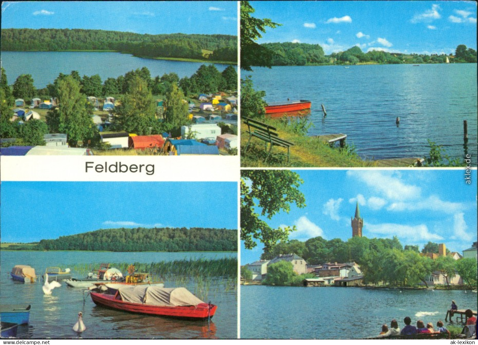 Feldberg Campingplatz Hüttenberg Am Breiten Luzir, Haussee  G1982 - Feldberg