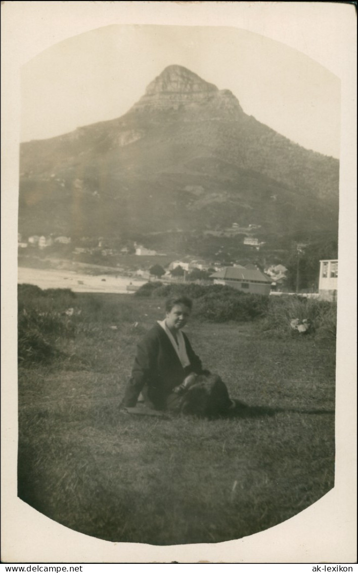 Kapstadt Kaapstad Tafelberg - Frau, Stadt Privatfoto AK 1927 Privatfoto - Afrique Du Sud