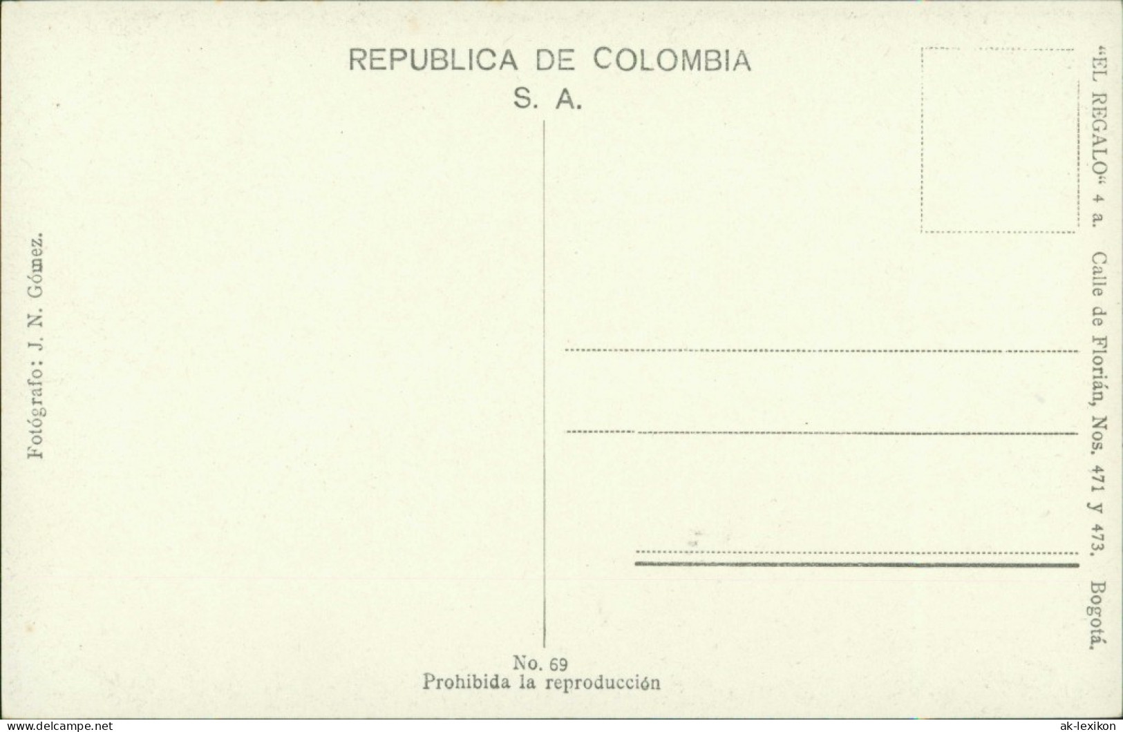 Postcard Santa Fe De Bogotá (D.C.) Edificio De Correos 1928 - Kolumbien