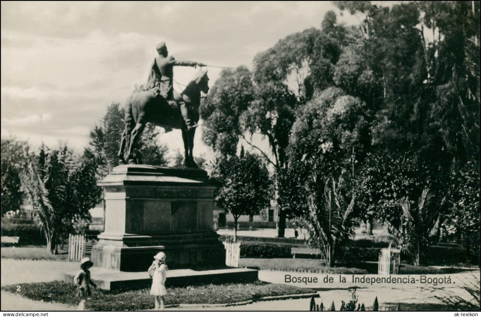 Postcard Santa Fe De Bogotá (D.C.) Bosque De La Independence 1928 - Colombia